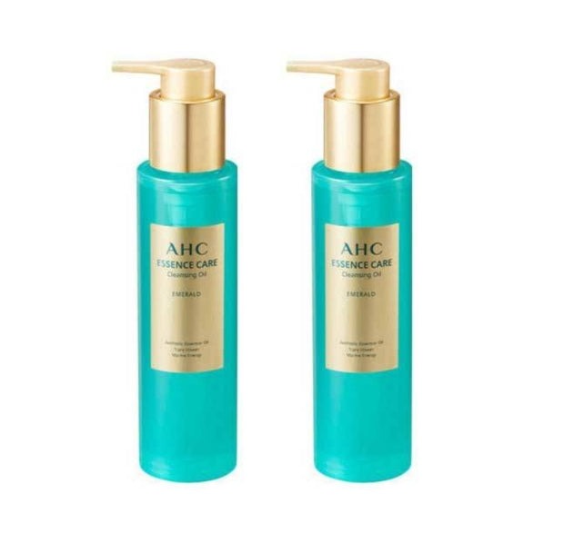 2x AHC Essence Care Cleansing Oil Emerald 125ml Tiare Flower Anti-aging from Korea