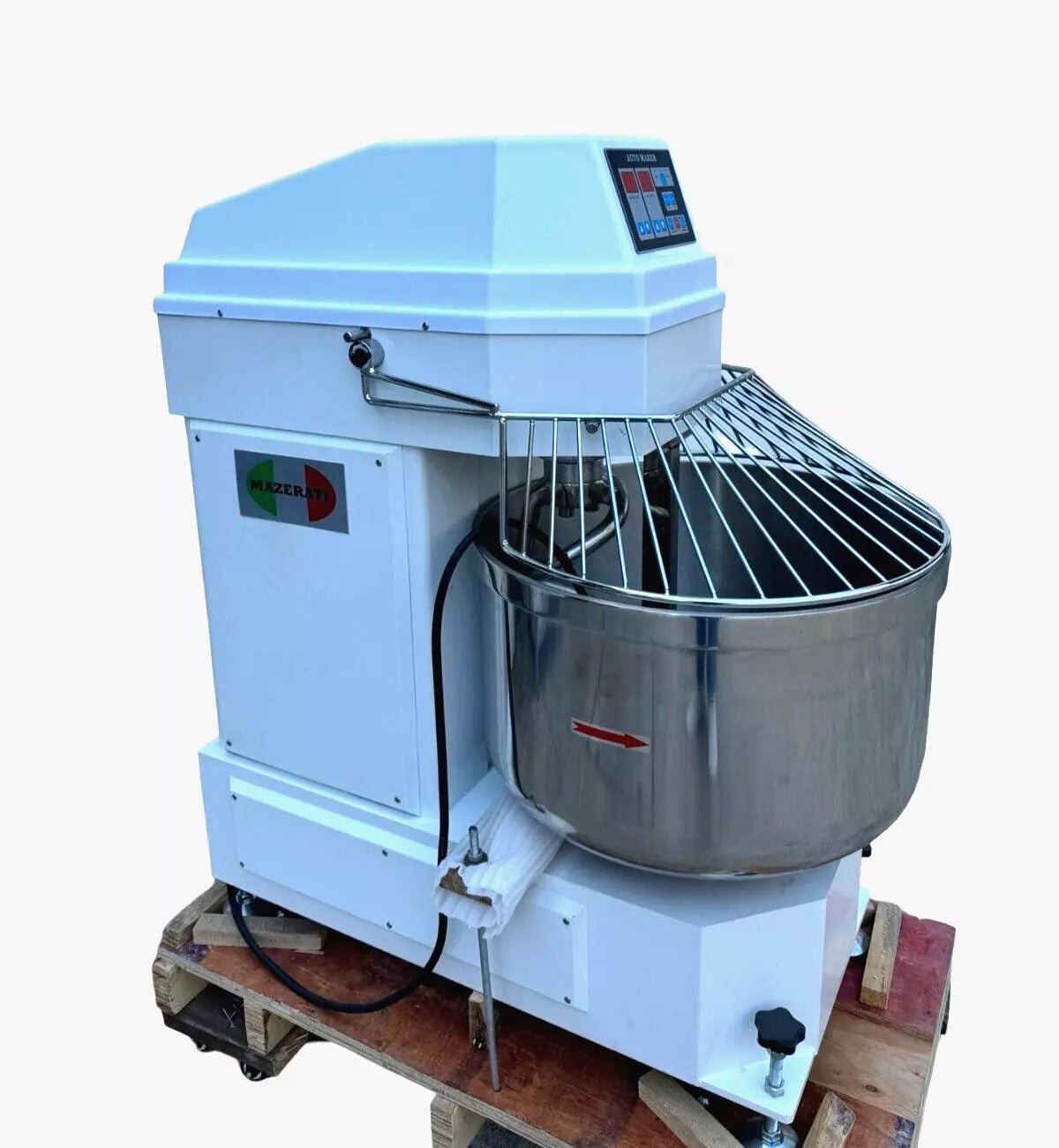 100L Heavy Duty Spiral Commercial Dough Mixer - Two Speed, 37KG Flour Capacity