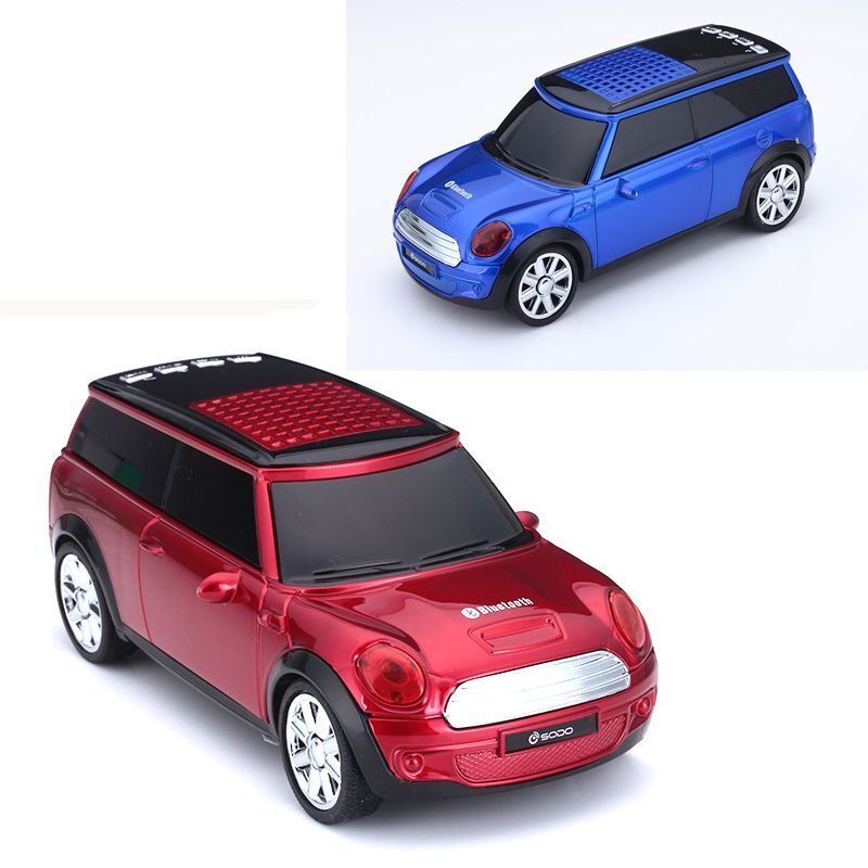 JKR Mini Car Bluetooth Car Speaker MODEL: DS-A9BT (RED)