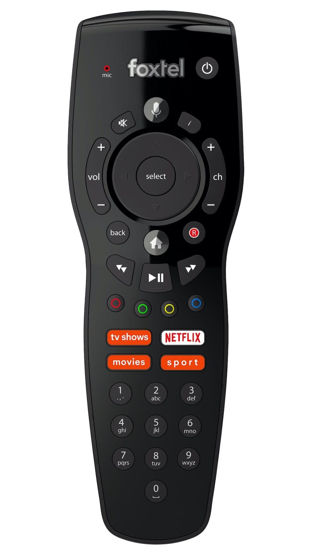 Genuine Foxtel IQ5 / IQ4 / IQ3 Voice Bluetooth Remote Control With Netflix Button