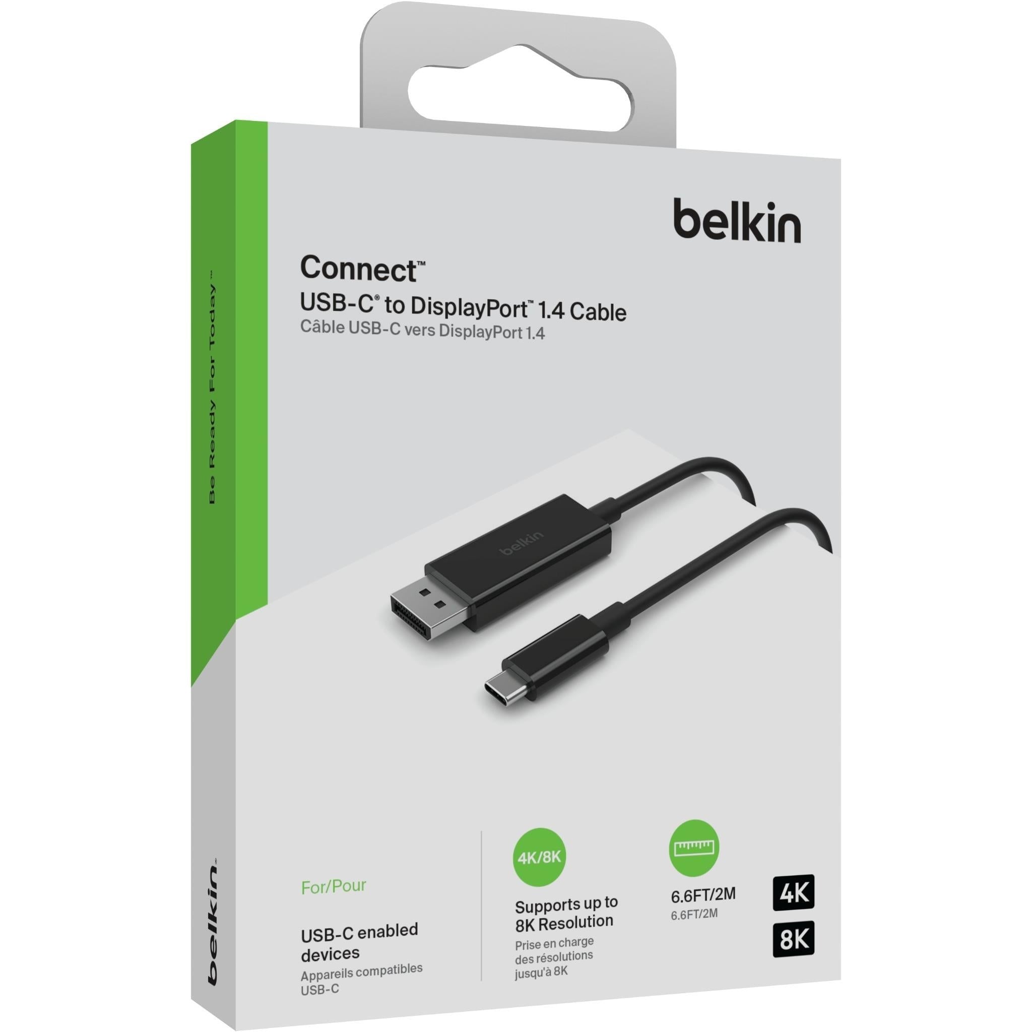 Belkin USB-C to DisplayPort 1.4 Cable (2m)