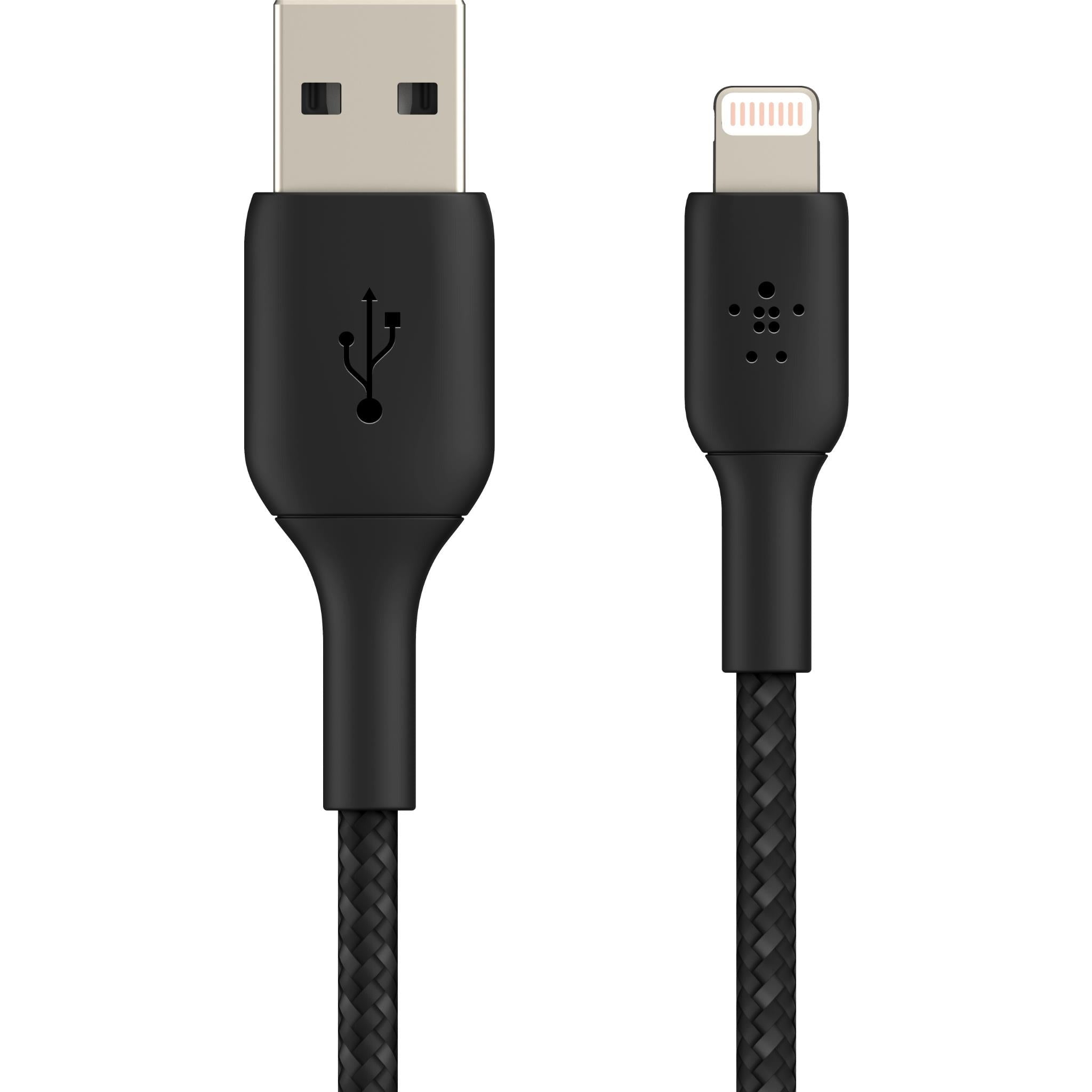 Belkin BoostUp Lightning to USB-A Braided Cable 1m (Black)