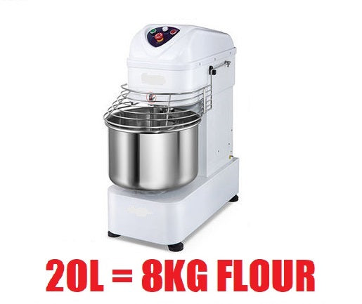 20 Litre Spiral Pizza Dough Mixer Bakery Bread Heavy Duty Commercial 20L - ONE SPEED CHAIN DRIVEN