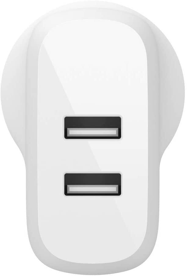 Belkin BoostUp Charge 24W Dual USB-A Wall Charger (White)