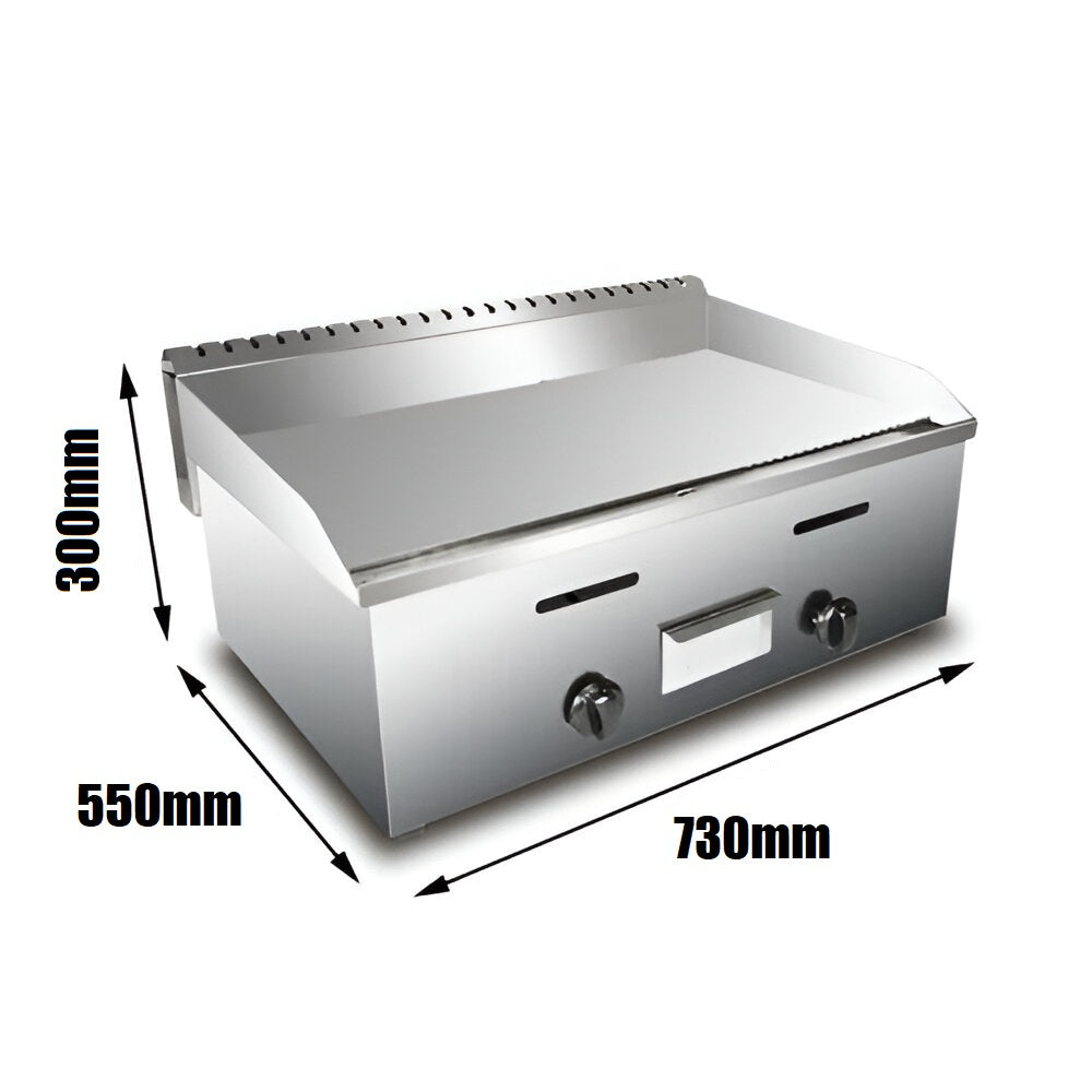 Commercial 730mm LPG Gas Griddle BBQ Plate – Heavy-Duty 73cm Outdoor Flat Top Grill for Catering & Events