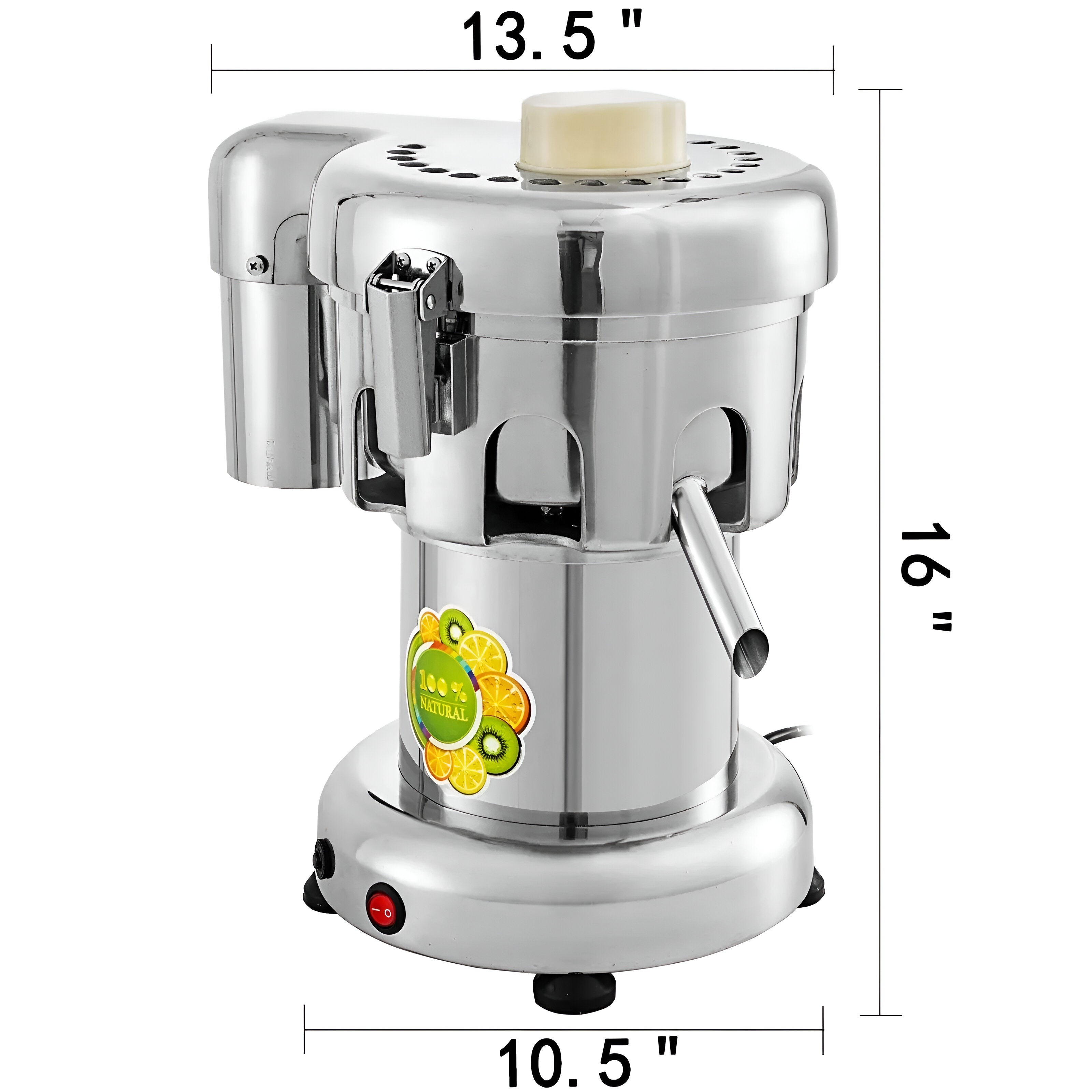 Commercial 370W Juice Extractor Stainless Steel Press Juicer Heavy Duty 2800 RPM A3000