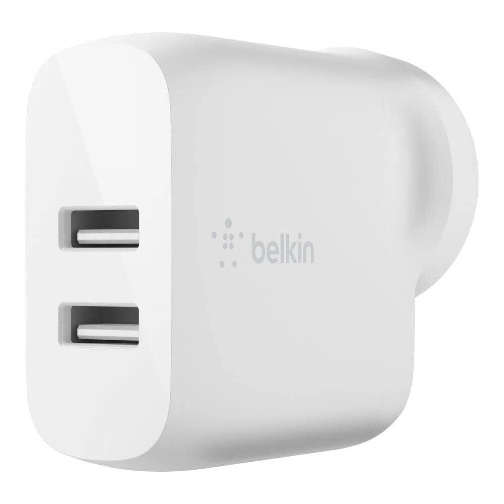 Belkin Dual USB-A Wall Charger 24W with USB-A to Micro USB Cable