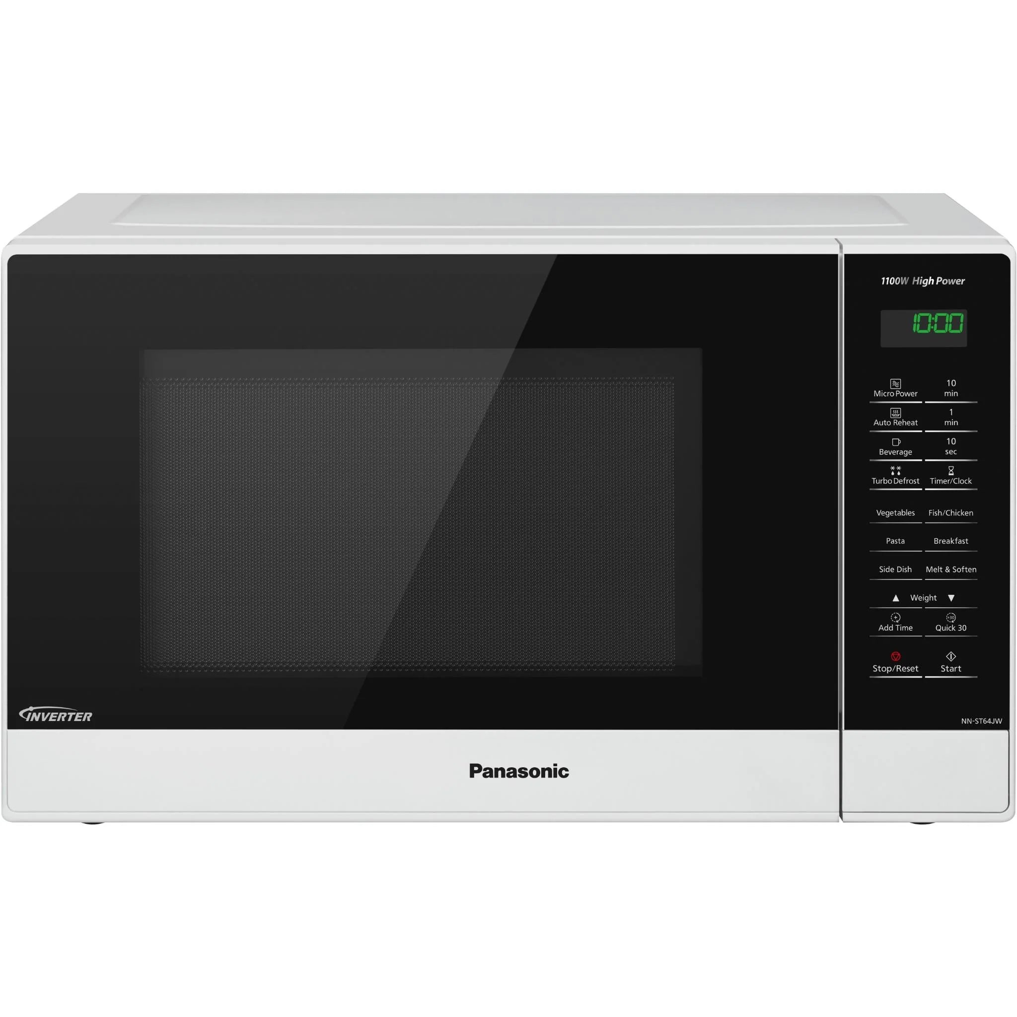 Panasonic 32L 1100W Inverter Microwave White NN-ST64JWQPQ