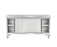 Stainless Steel Commercial Grade Work/Kitchen Table with Storage Cabinet - 180CM