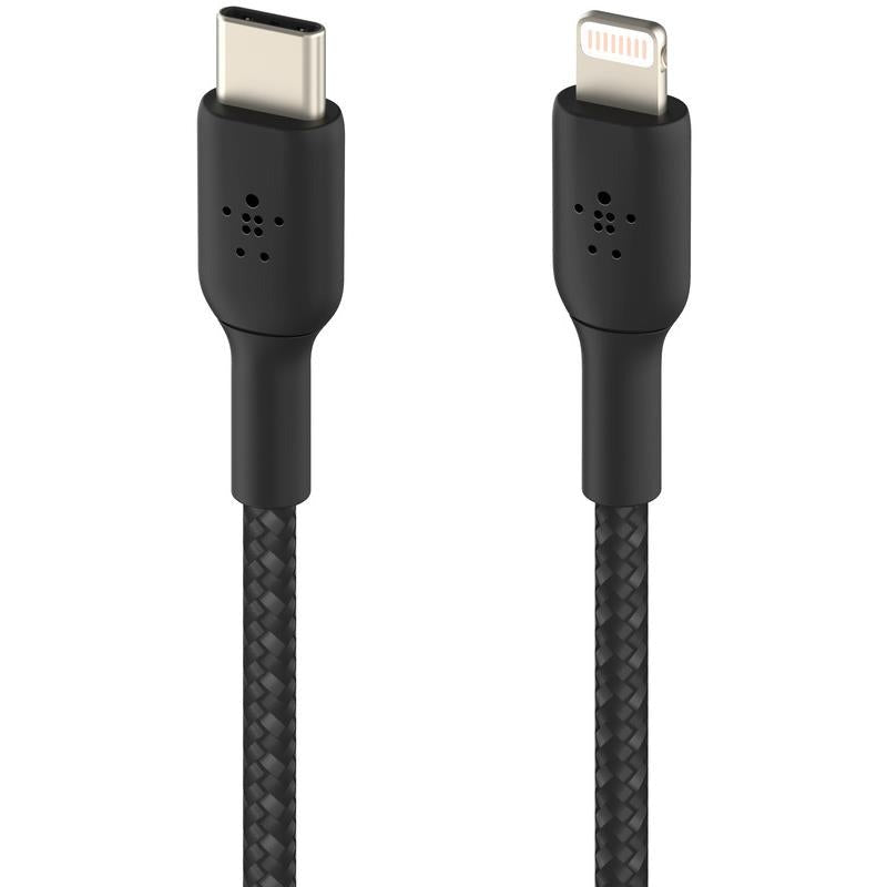 Belkin BoostUp Charge USB-C to Lightning Braided Cable 1m (Black)