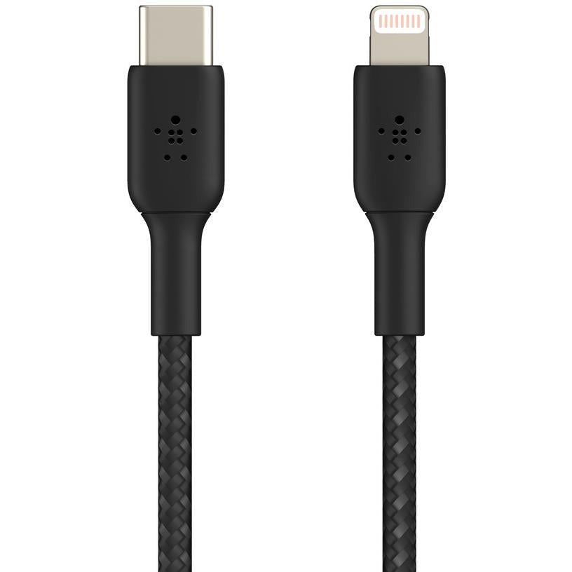 Belkin BoostUp Charge USB-C to Lightning Braided Cable 1m (Black)