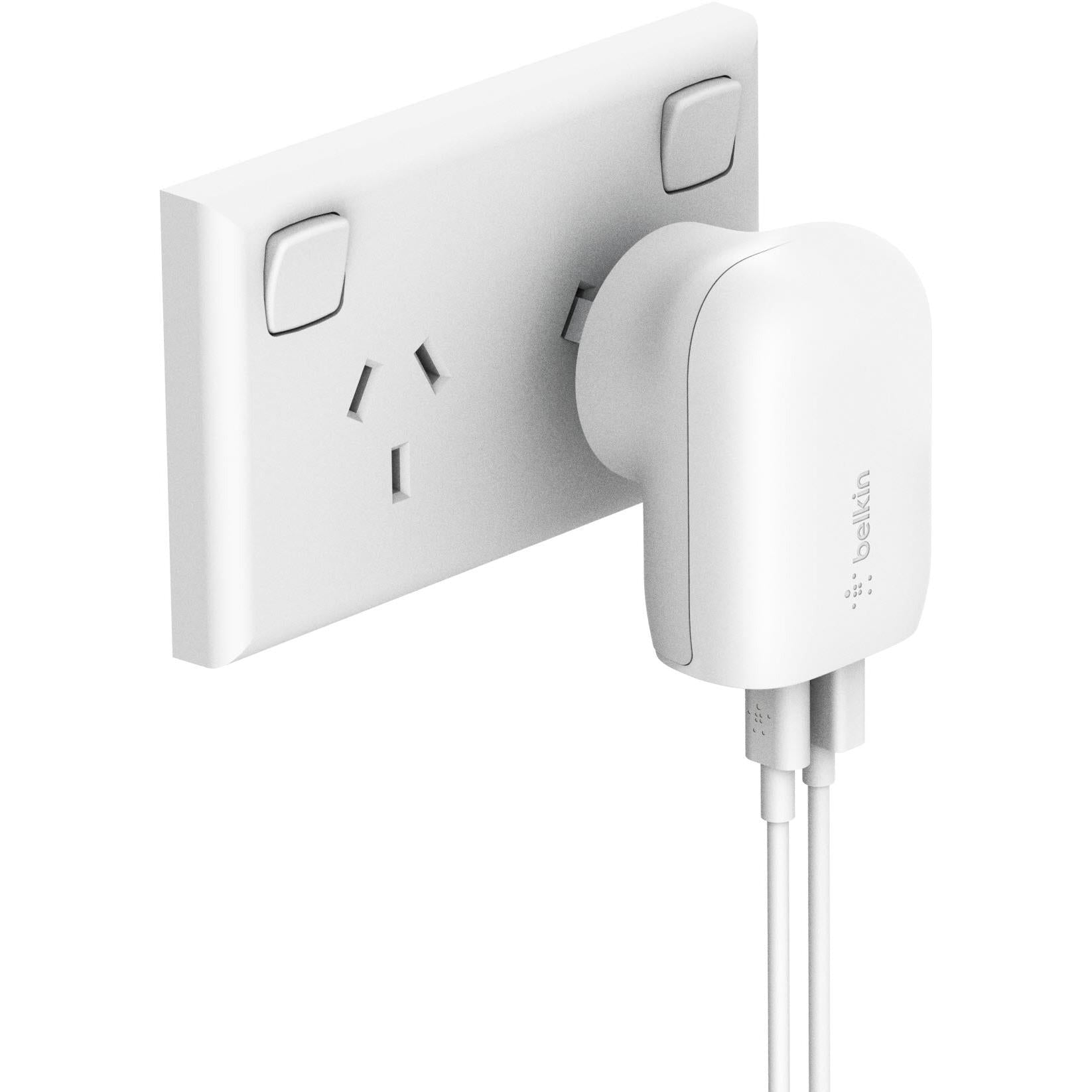 Belkin BoostUp Charge 37W Dual Port USB-C/A Universal Wall Charger