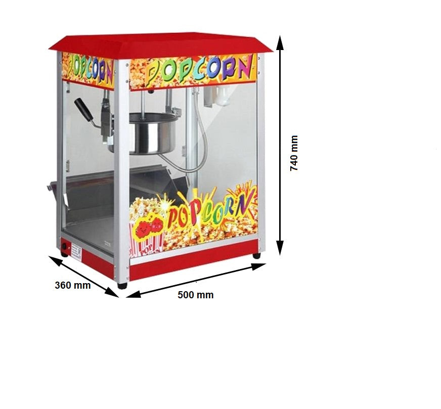 Commercial Electric Popcorn Machine Popcorn Maker Movie Popcorn 1300W Roof Top