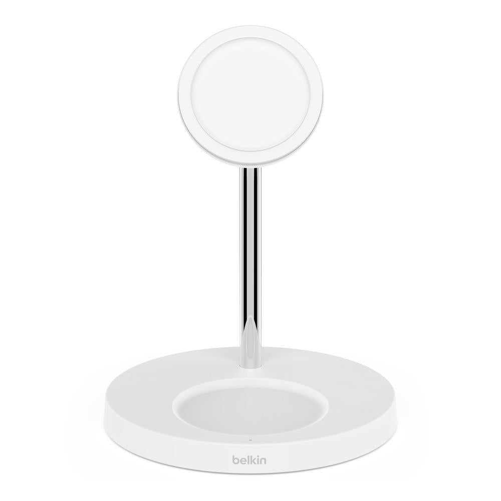 Belkin BoostUp Charge Pro MagSafe 2-in-1 Wireless Charger for Apple (White)