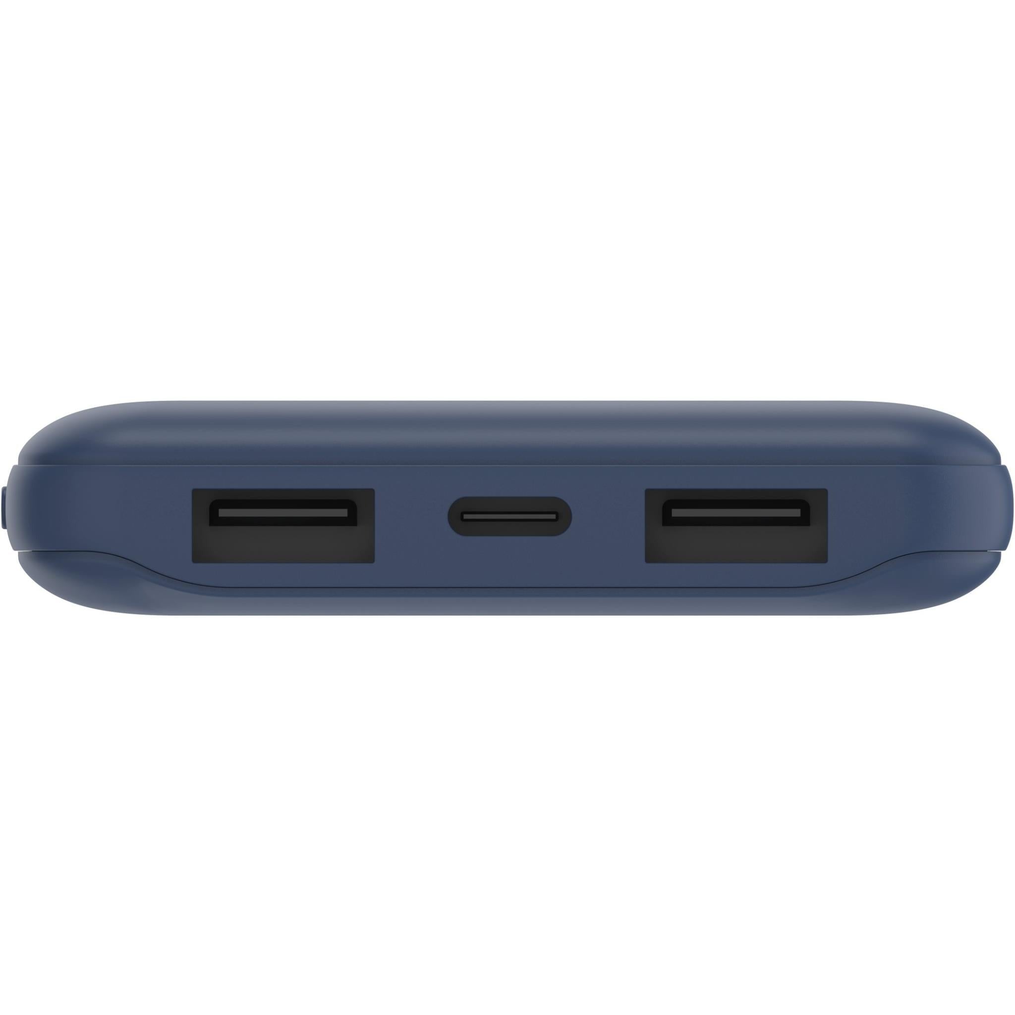 Belkin BoostUp Charge 10K 3 Port Power Bank with Cable (Blue)