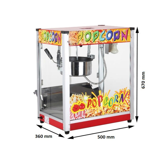 Commercial Electric Popcorn Machine Popcorn Maker Movie Popcorn 1300W Flat Top