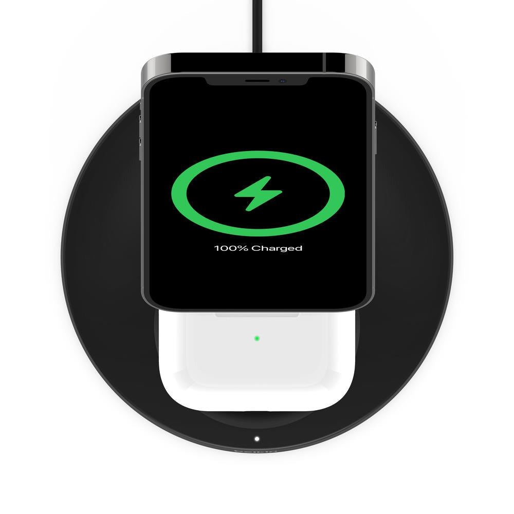 Belkin BoostUp Charge Pro MagSafe 2-in-1 Wireless Charger for Apple (Black)