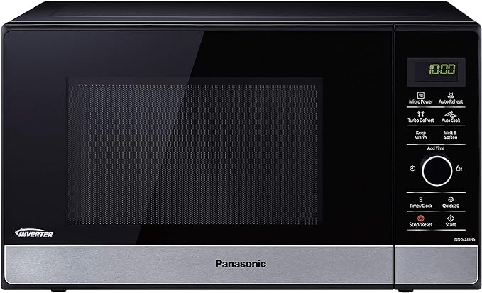 Panasonic 23L 1000W Inverter Microwave Oven, Stainless Steel (NN-SD38HSQPQ)