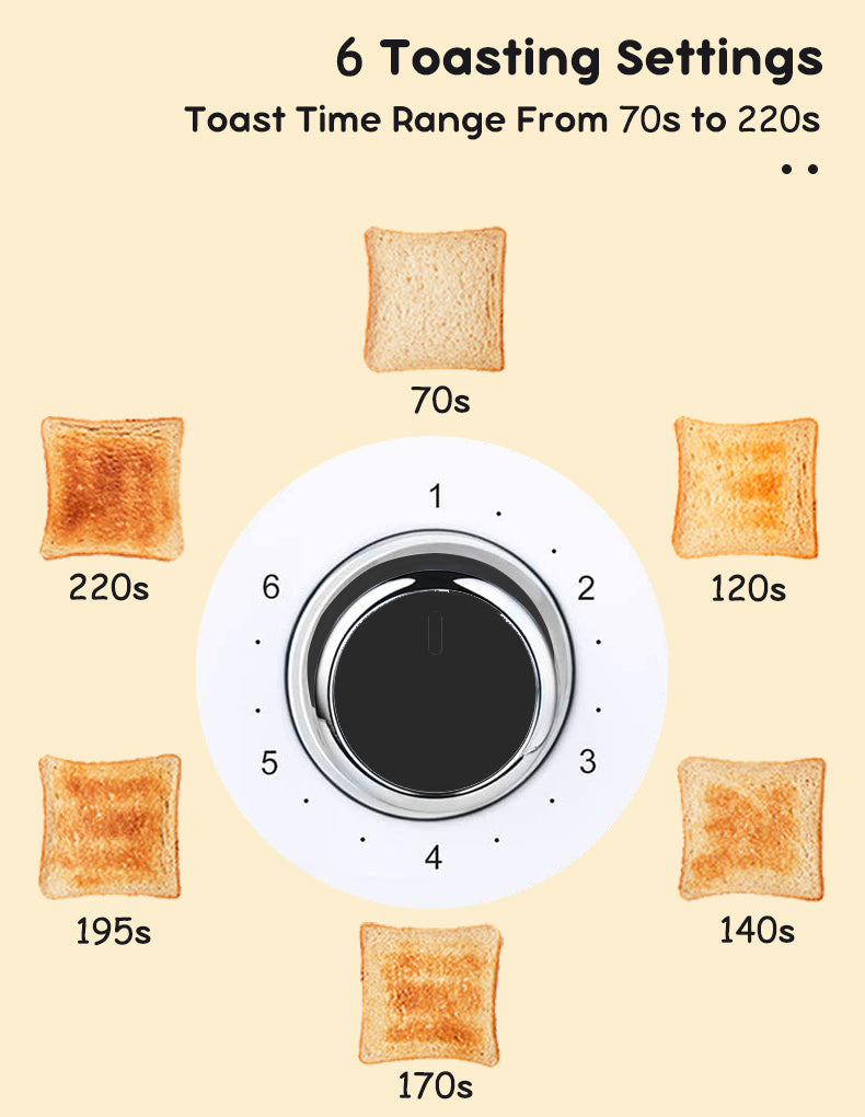 Vintage Electric 4 Slice Toaster Orange Stainless Steel 1650W