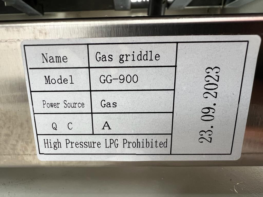 Commercial Large 900mm Heavy Duty 3 Burners Flattop Grill LPG Gas Stainless Steel Hot Plate