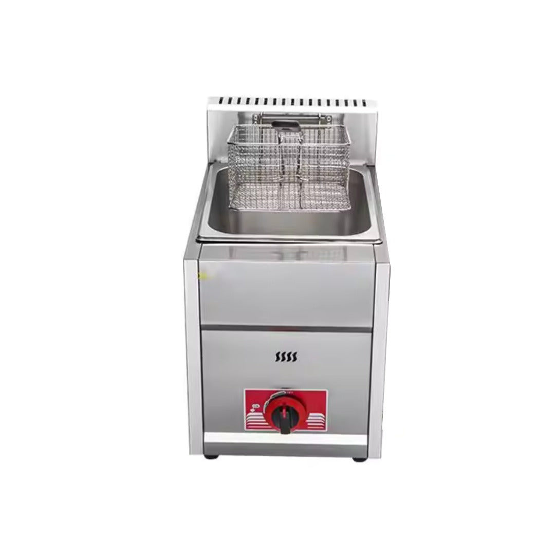 Commercial Deep Fryer GAS LPG Stainless Steel 10L AU