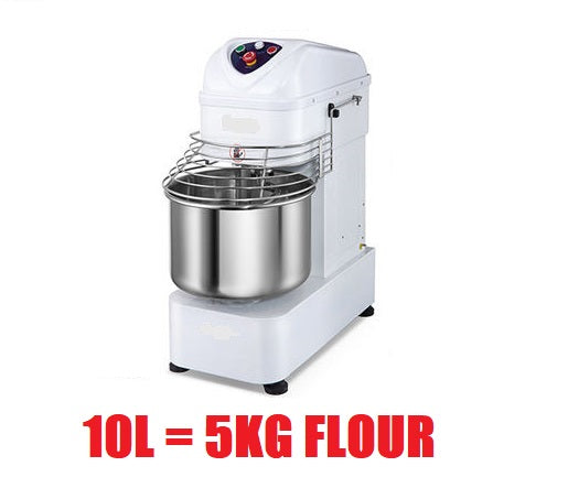 10 Litre Spiral Pizza Dough Mixer Bakery Bread Heavy Duty Commercial 10L - ONE SPEED CHAIN DRIVEN