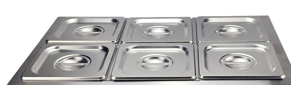 Commercial Electric Food Warmer Bain Marie Buffet Catering 13L (6 container)