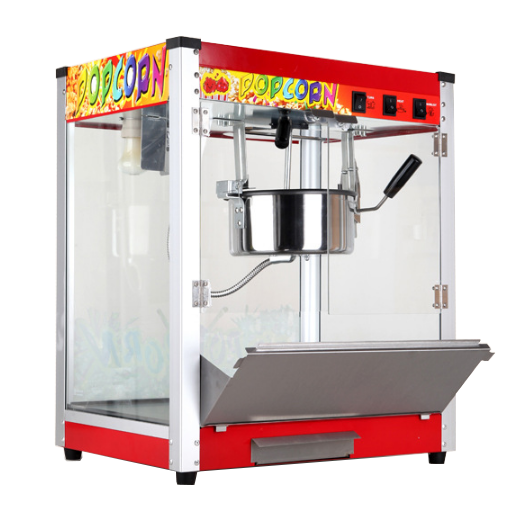 Commercial Electric Popcorn Machine Popcorn Maker Movie Popcorn 1300W Flat Top