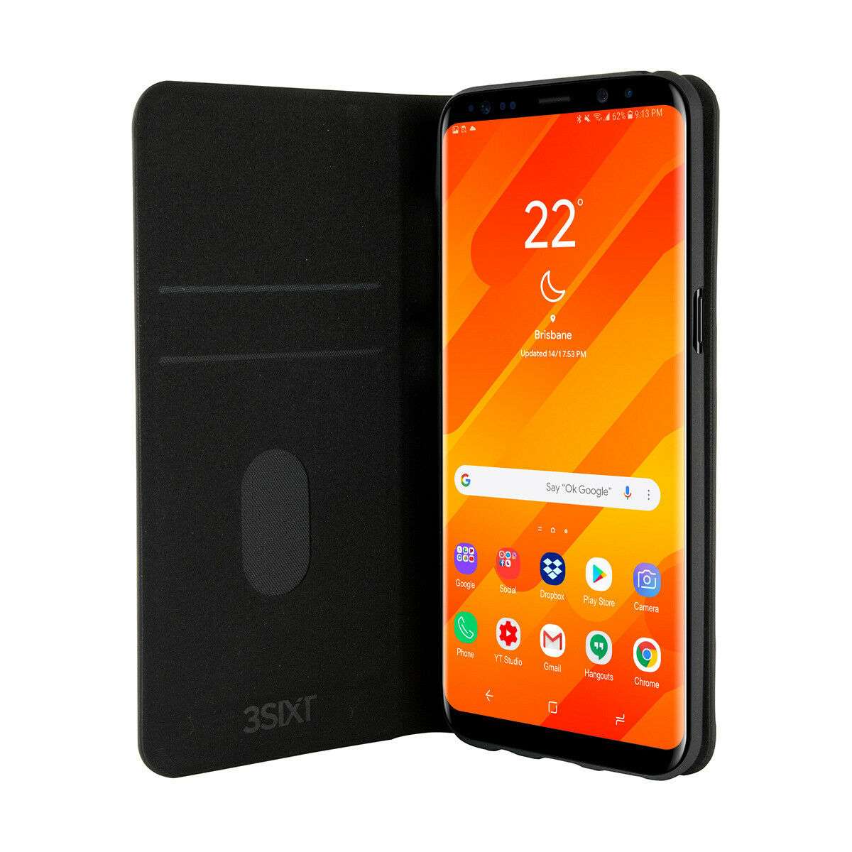 3SIXT SlimFolio for Samsung Galaxy Note 9 with Fold-Out Stand | Black