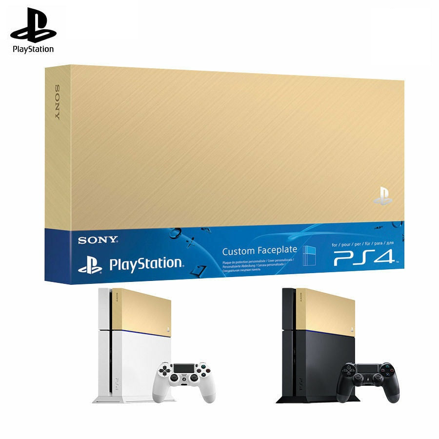 Sony PS4 Custom Faceplate Genuine Sony PlayStation 4 ps4 Faceplate HDD Cover - Gold