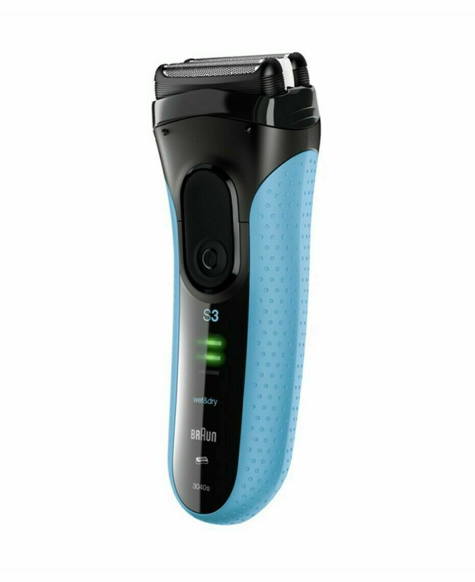 Braun Series 3 Pro Skin 3040s Wet / Dry Electric Shaver Blue Blue 3040 S : Body